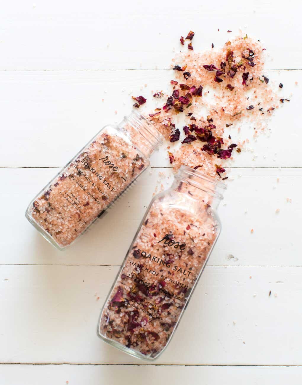 Soaking Salt - Rose (8 oz.) | The Little Market